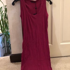 Designer rib tank dress